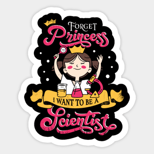 Future Scientist Girl Gift Sticker
